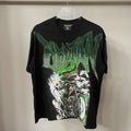 MIXED EMOTION Devil Rhinestone Graffiti Tee