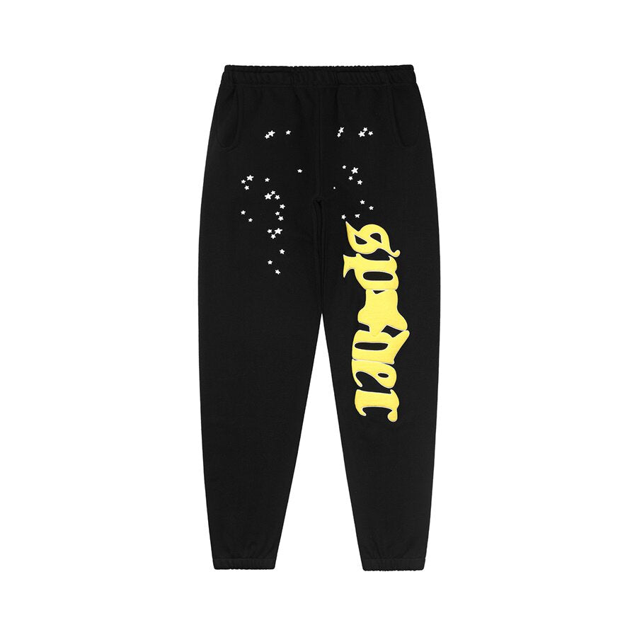 Sp5der American Streetwear Hip Hop Loose Cuffed Sweatpants