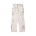 MIXED EMOTION Rhinestone Monogram Pants