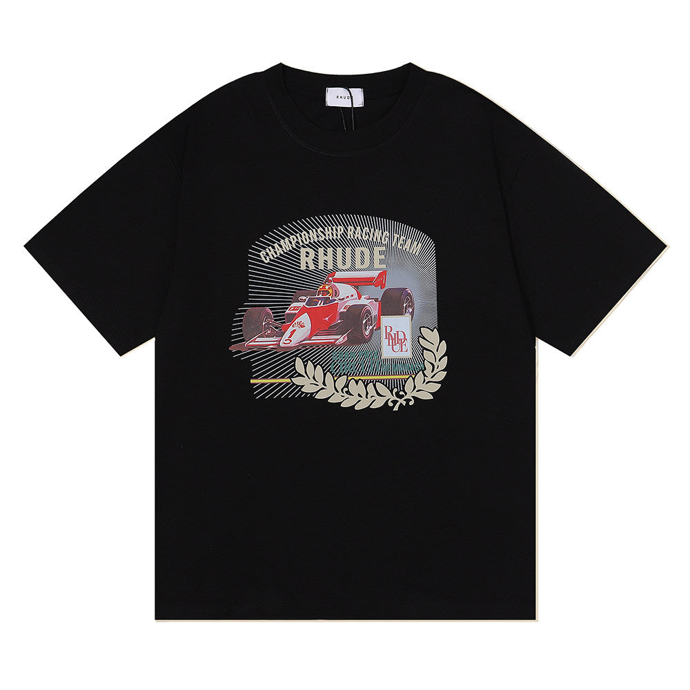 RHUDE F1 Grand Prix Circuit de Monaco Print T-Shirt