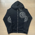 MIXED EMOTION Rhinestone Logo High Hoodie