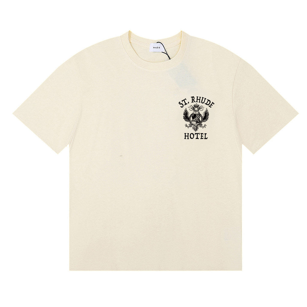 Rhude Hotel Totem Print Short-Sleeved T-shirt