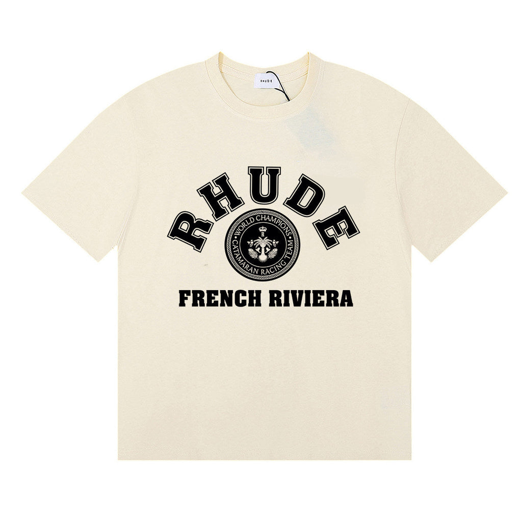 Rhude French Riviear print cotton T-shirt