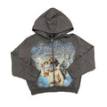 MIXED EMOTION Rhinestone Zip Hoodie