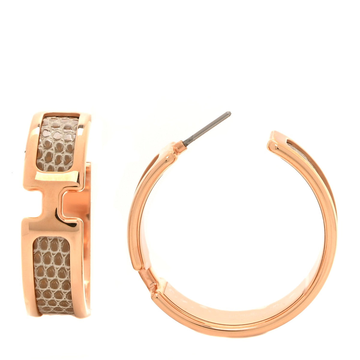 Lizard Olympe Earrings Ficelle