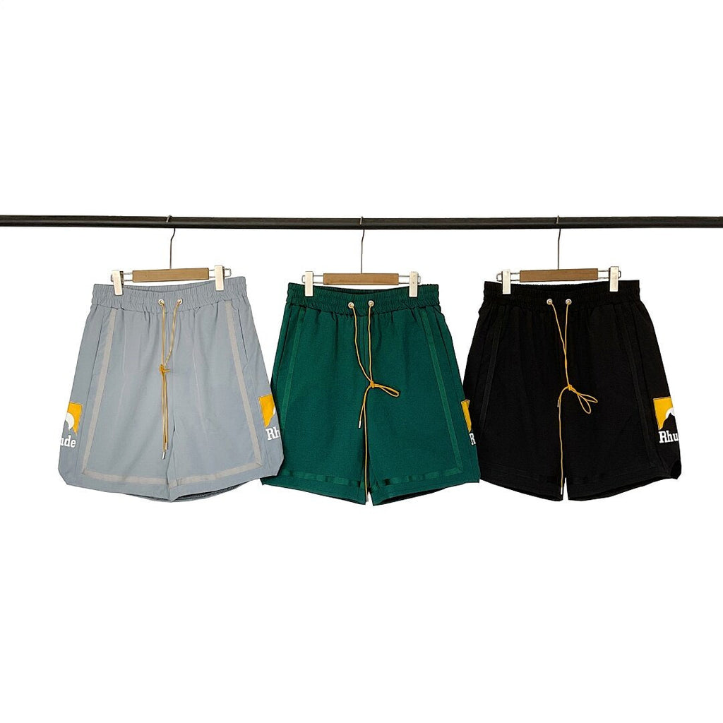 RHUDE Sunset Mountain Graphic Quick Dry Beach Shorts