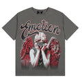 MIXED EMOTION Hip Hop Rhinestone Portrait Graphic Tee