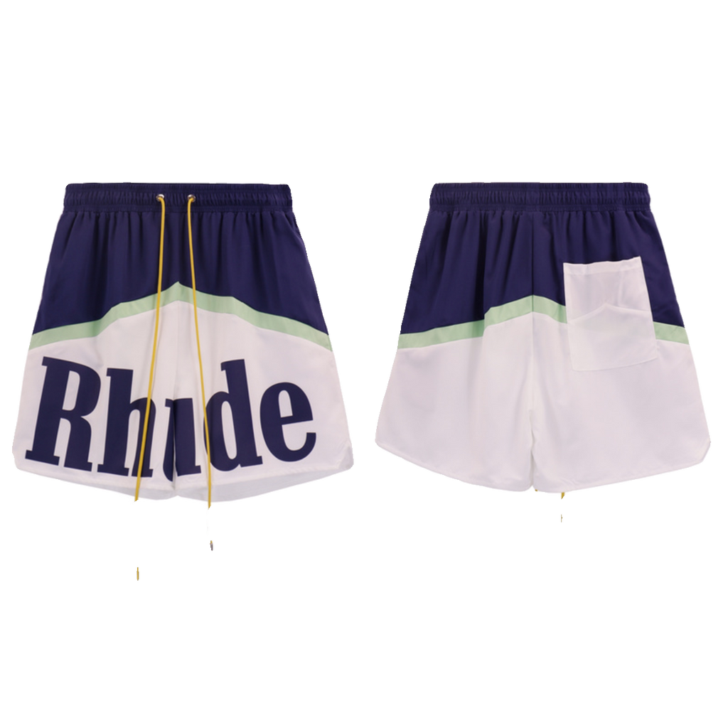 RHUDE Color Block Basketball Quick Dry Summer Shorts