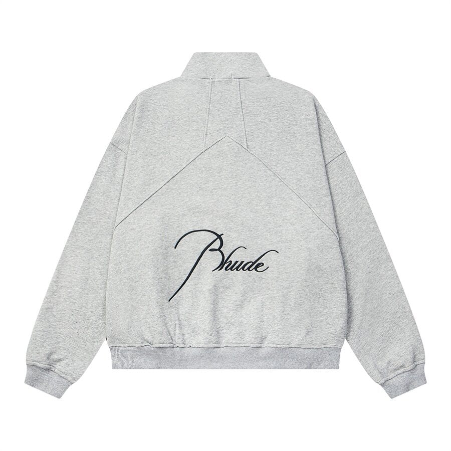 Rhude Half-zip oversized casual hoodie