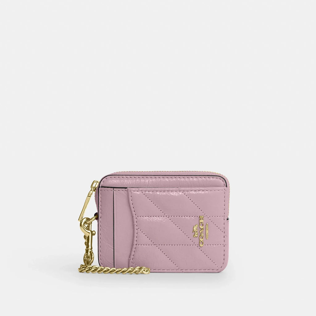 Coach Outlet Zip Card Case With Quilting