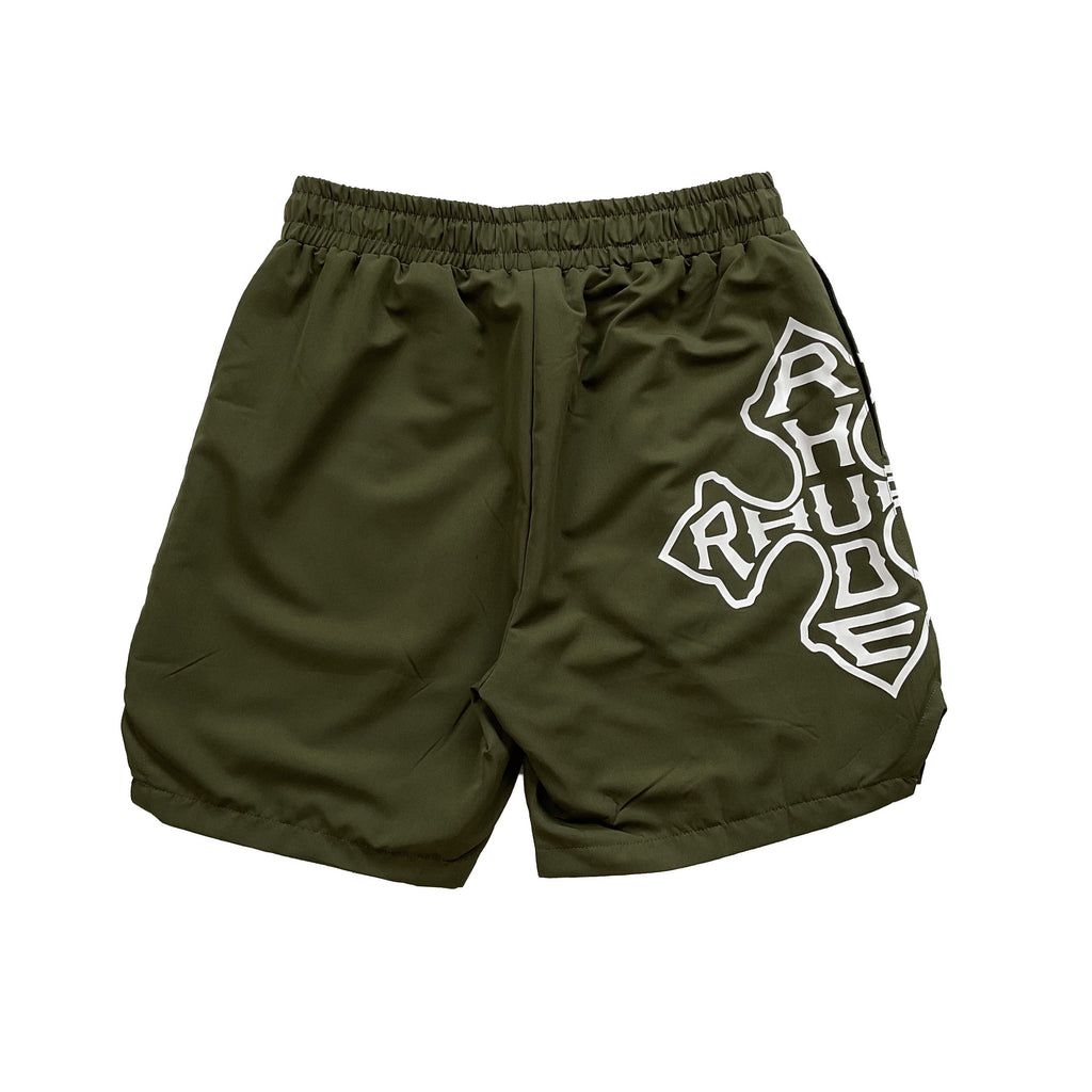 Rhude Hip-hop brand letter-print short