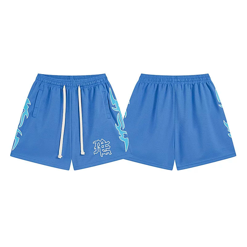 MIXED EMOTION Mesh Breathable Streetwear Shorts