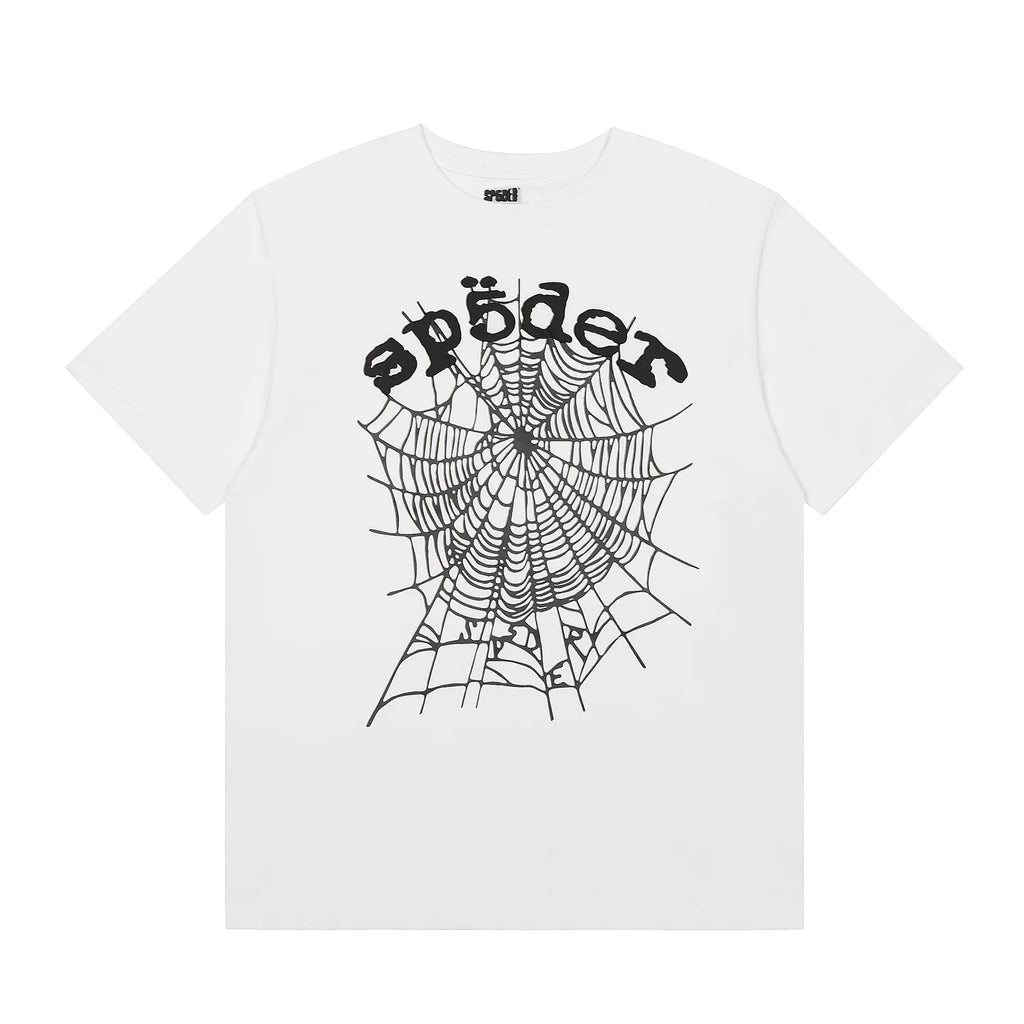 Sp5der 555 Spider Web Graphic Cotton Tee