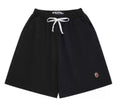 BAPE Style Minimalist Drawstring Casual Shorts - Solid Black