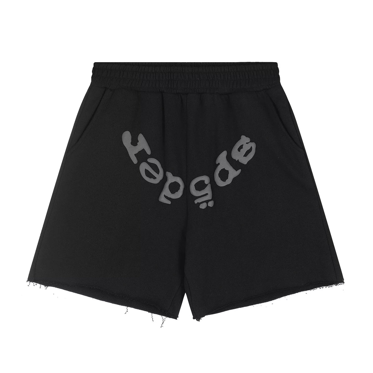 Sp5der Foam Print High Street Casual Sweat Shorts