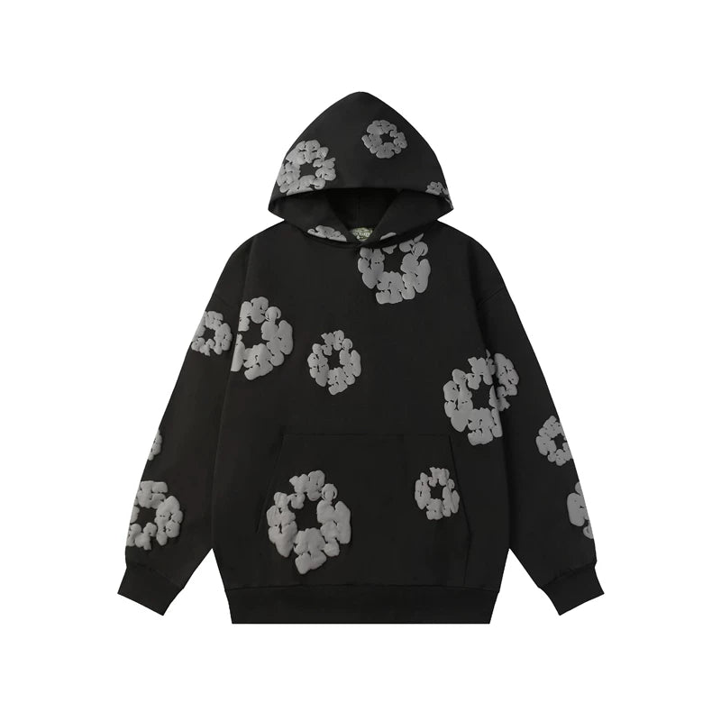 Denim Tears Cotton Flower Foam Print Hoodie