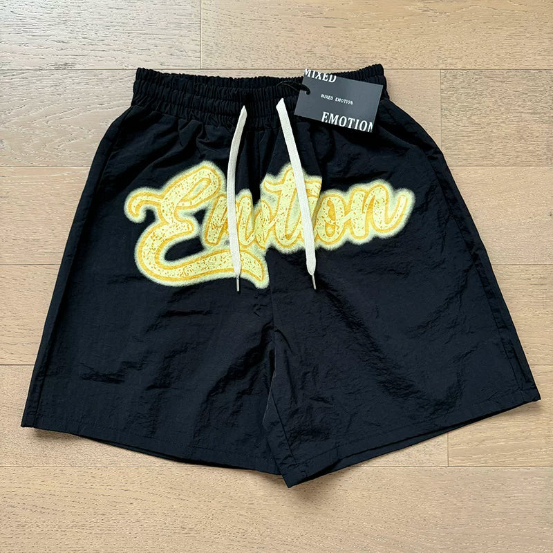 Mixed Emotion Rhinestone Woven Shorts