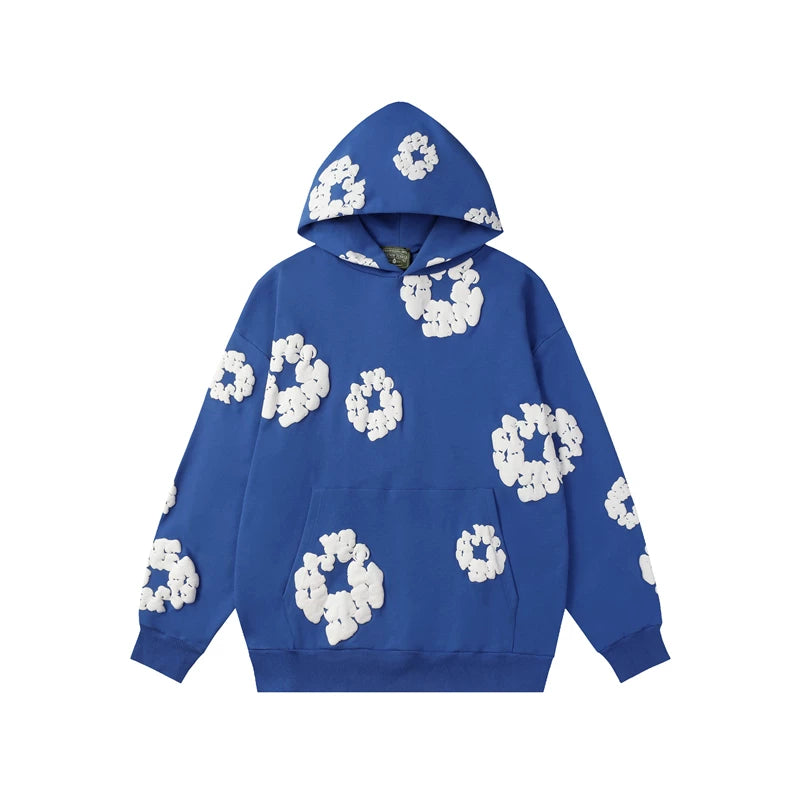 Denim Tears Cotton Flower Foam Print Hoodie