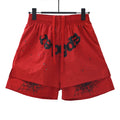 Sp5der Spider Web Print Streetwear Casual Shorts