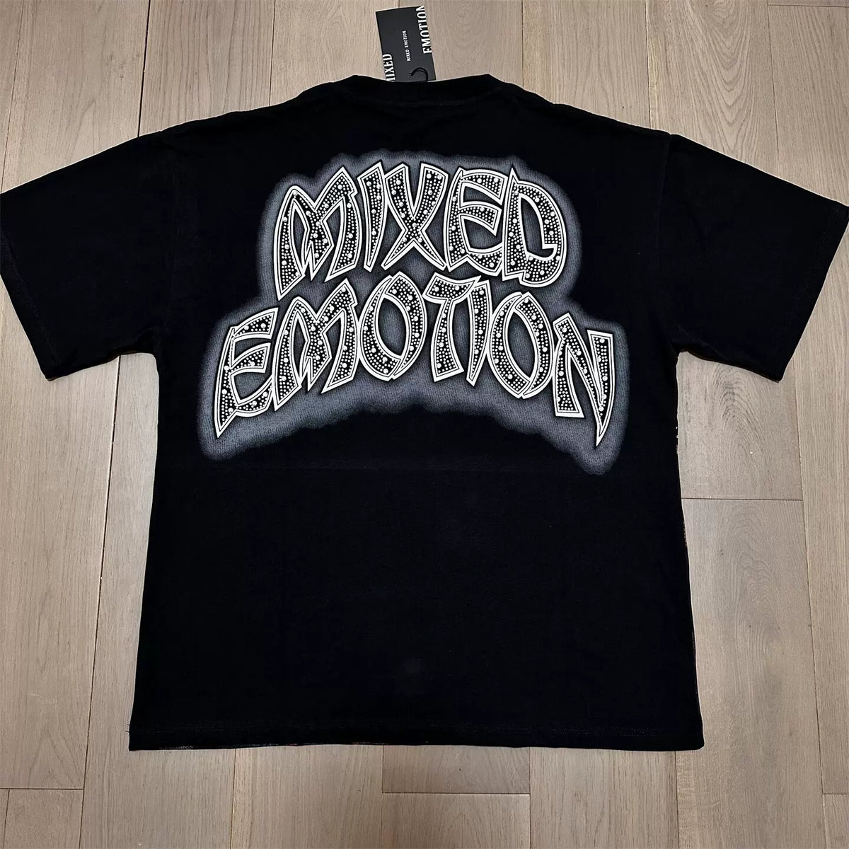 Mixed Emotion American High-Street Angel Rhinestone Tee