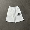 Corteiz 5-Star Alcatraz Island Front Logo Heavyweight Shorts white