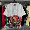 MIXED EMOTION Rhinestone Letter Graphic Oversized Tee