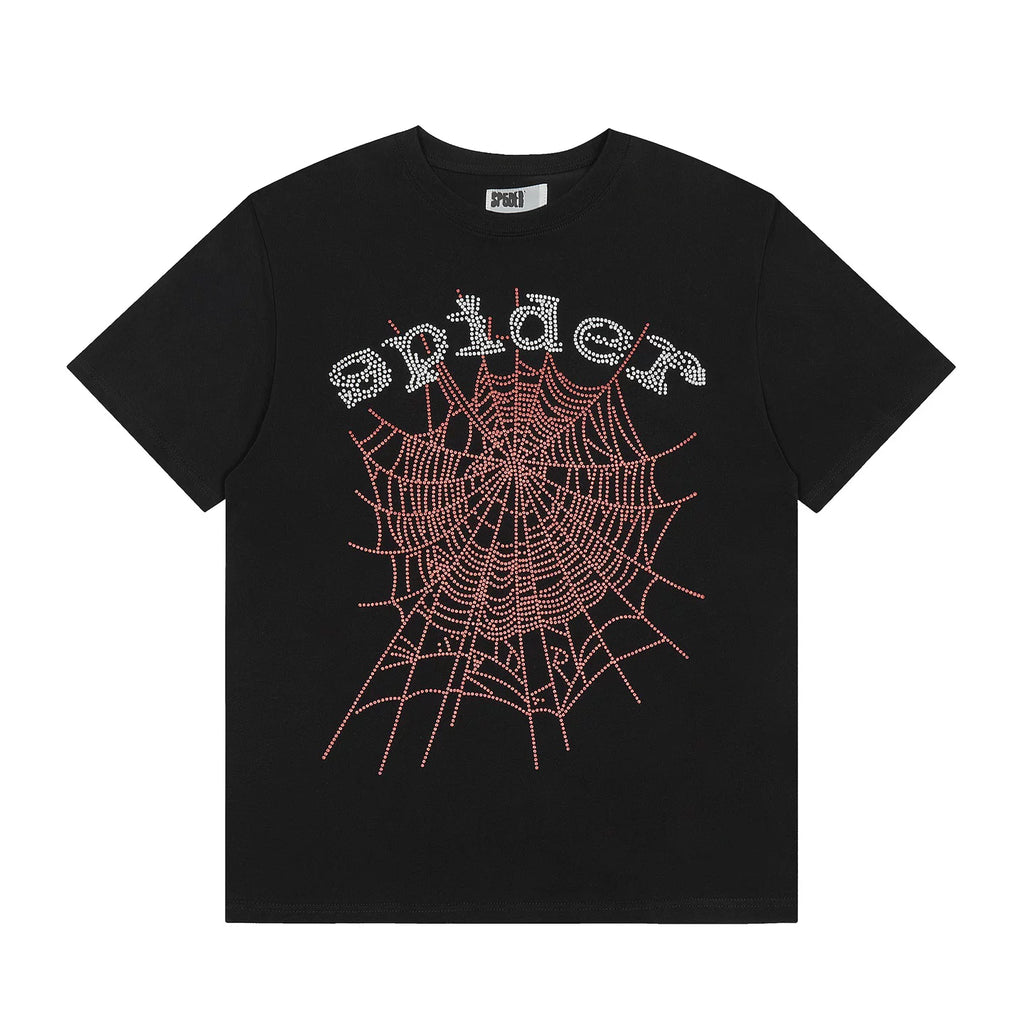 Sp5der 555 Spider Web Graphic Cotton Tee