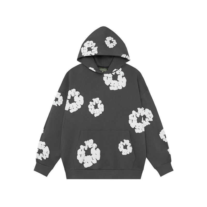 Denim Tears Cotton Flower Foam Print Hoodie