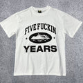 Corteiz "Five Fuckin Years" Anniversary T-Shirt – White