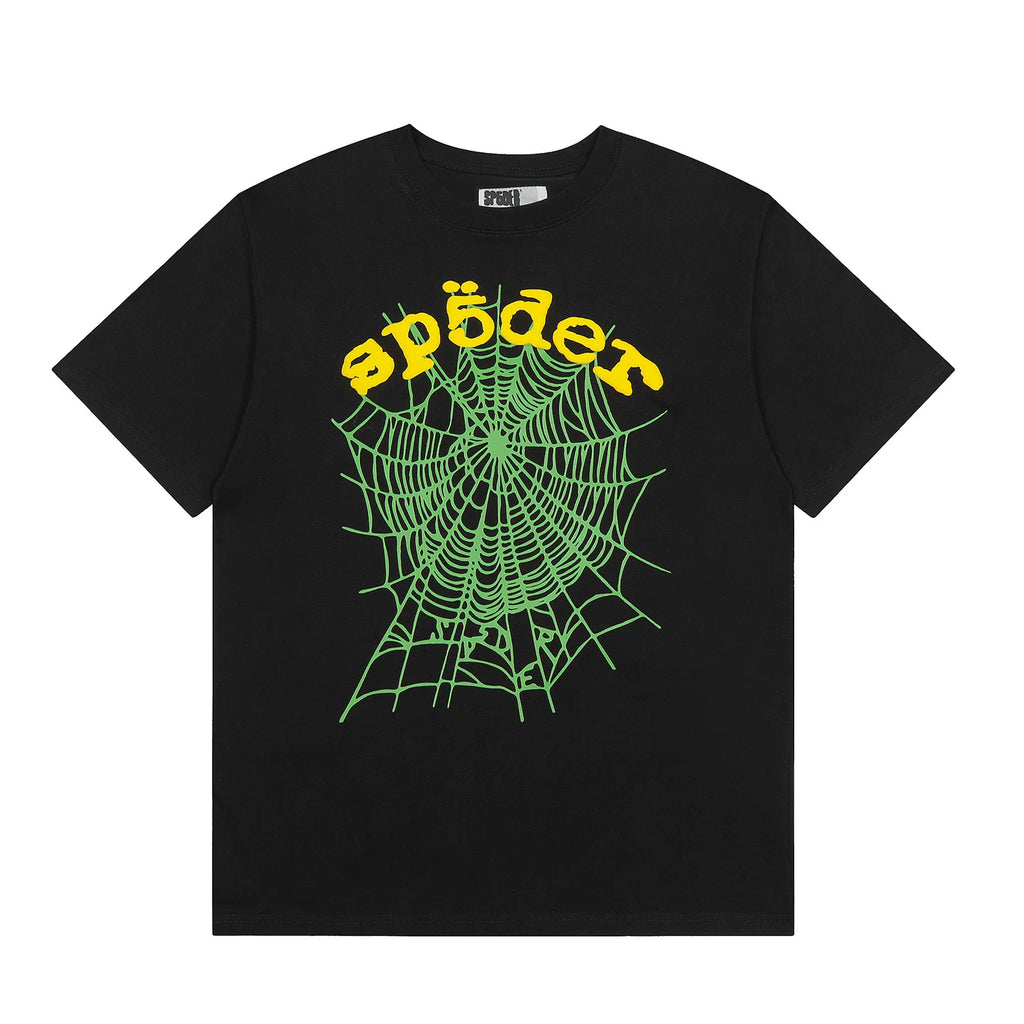 Sp5der 555 Spider Web Graphic Cotton Tee