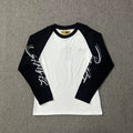 Corteiz Raglan Sleeve Lettering Long Sleeve Tee - Black
