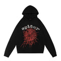 Sp5der Rhinestone Spider Web High Street Hoodie