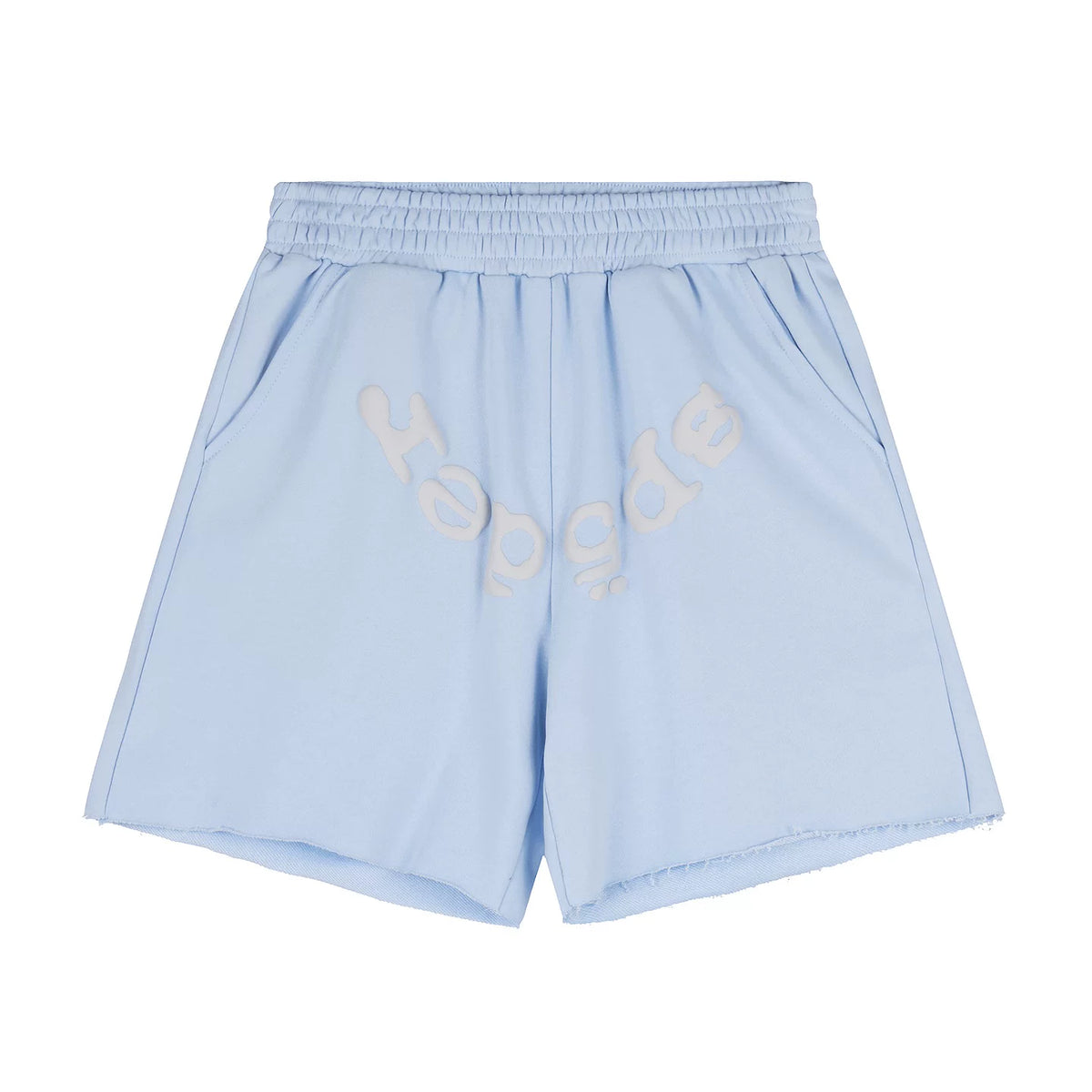 Sp5der Foam Print High Street Casual Sweat Shorts