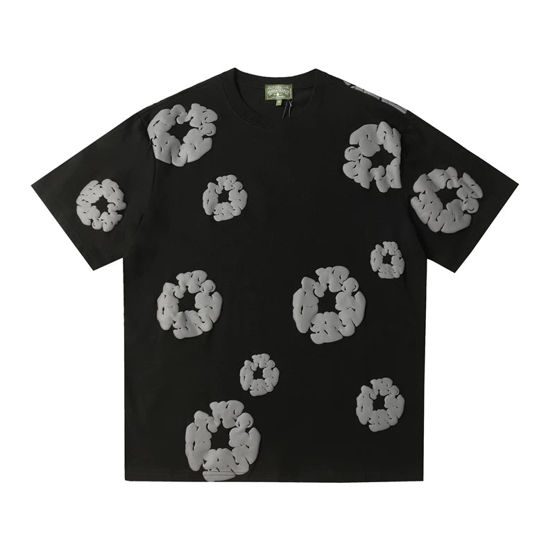 Denim Tears Cotton Flower Foam Print Cotton Tee