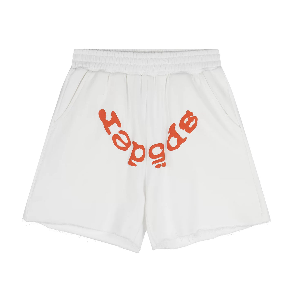 Sp5der Foam Print High Street Casual Sweat Shorts