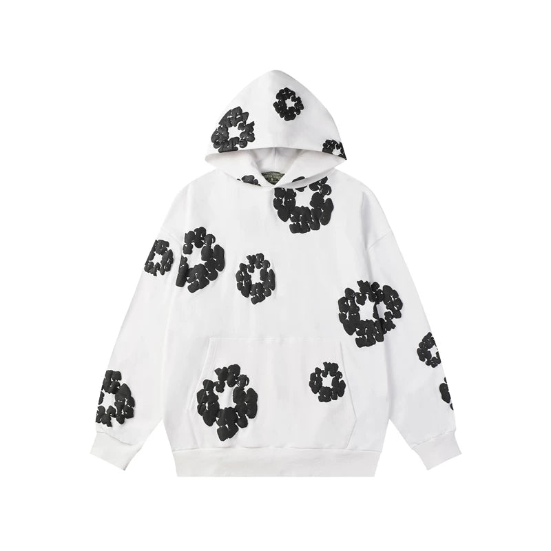 Denim Tears Cotton Flower Foam Print Hoodie