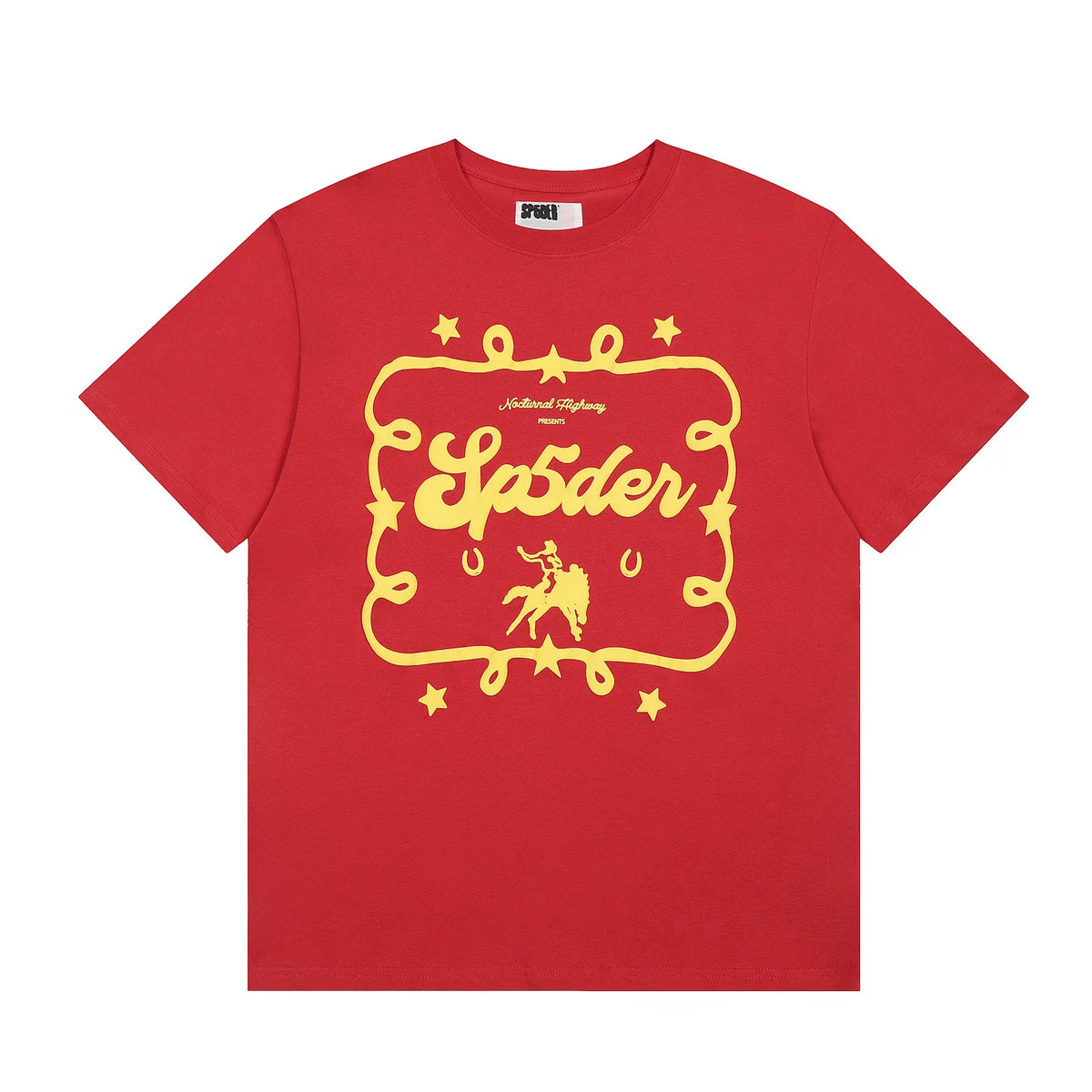 Sp5der 555 Spider Web Graphic Cotton Tee
