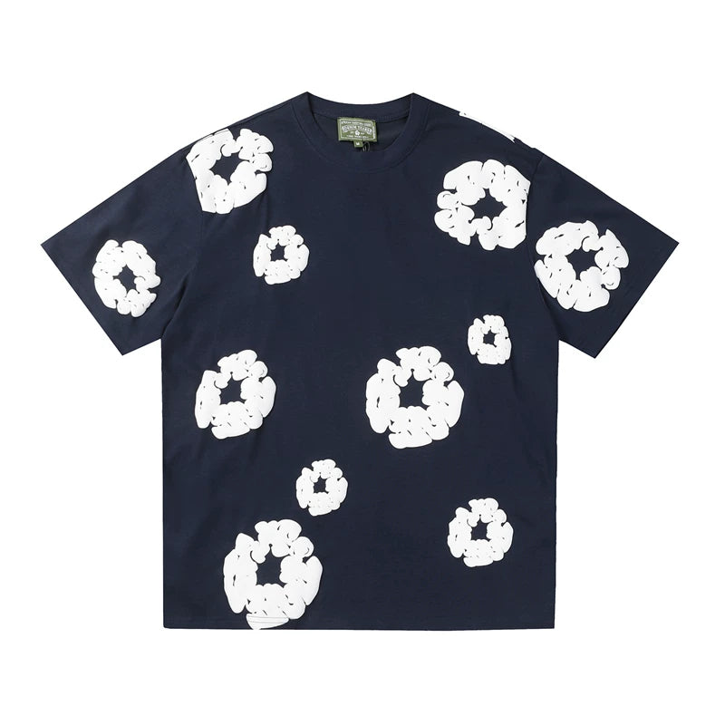Denim Tears Cotton Flower Foam Print Cotton Tee