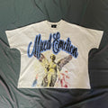 Mixed Emotion Angel Rhinestone Graphic Streetwear Tee
