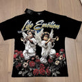 Mixed Emotion American High-Street Angel Rhinestone Tee