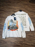 Hellstar DJ Turntable Graphic Long Sleeve Tee - White