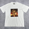 Corteiz Fiery Hand Graphic Tee – White