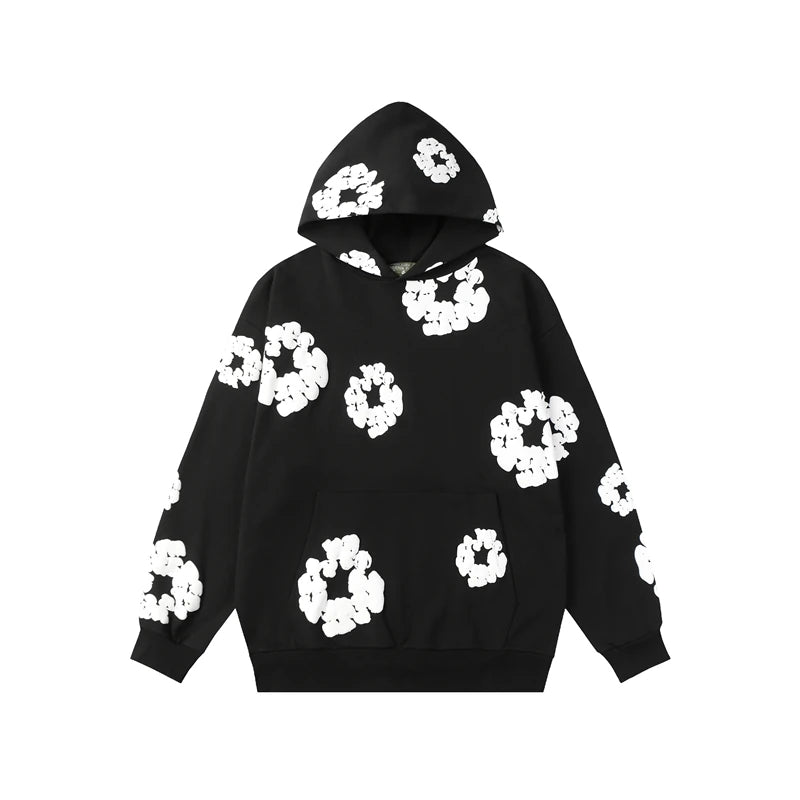 Denim Tears Cotton Flower Foam Print Hoodie