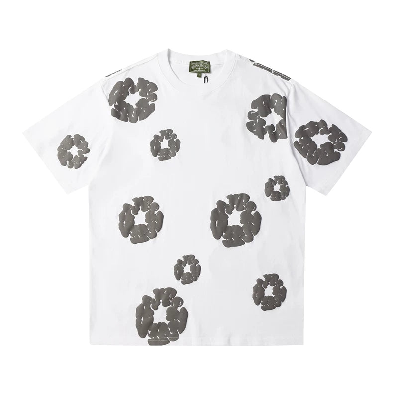 Denim Tears Cotton Flower Foam Print Cotton Tee