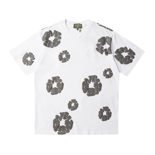 Denim Tears Cotton Flower Foam Print Cotton Tee