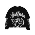 MIXED EMOTION Angel Rhinestone Fake Long-Sleeve Tee