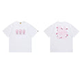 BAPE Style Cherry Blossom Ape Head Graphic Short-Sleeve Tee - White