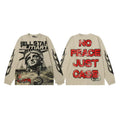 Hellstar Militiart Statue of Liberty Long Sleeve Tee - Beige