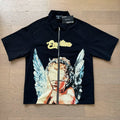 Mixed Emotion Rhinestone Woven Shirt