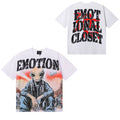 MIXED EMOTION Rhinestone Letter Graphic Oversized Tee